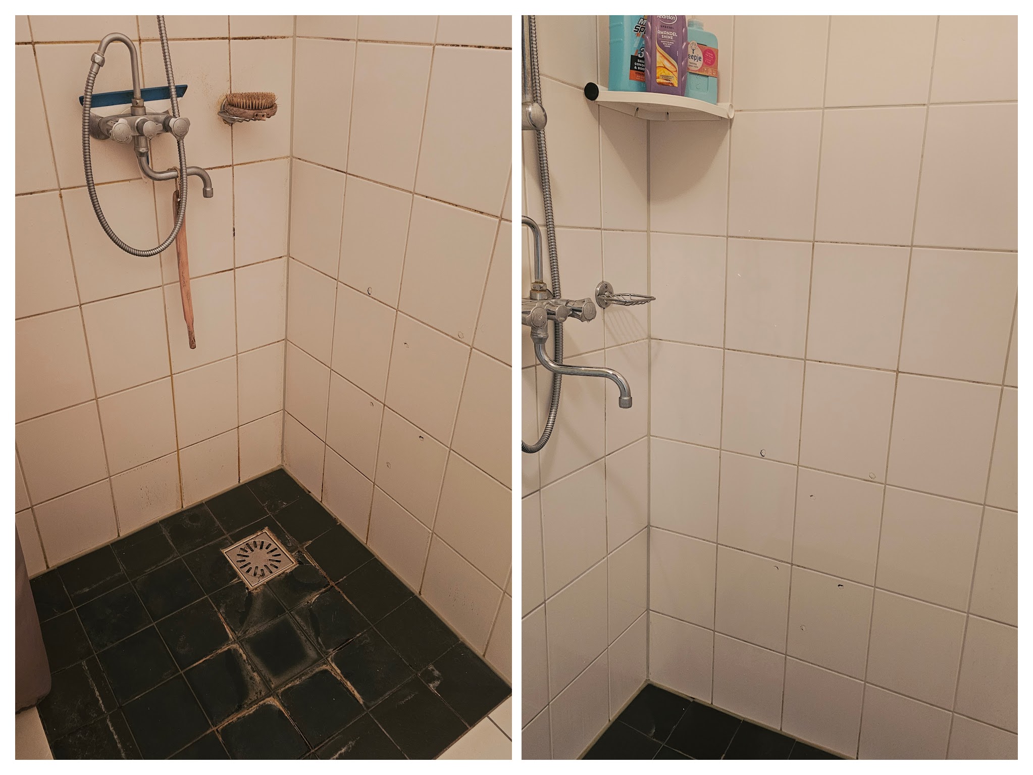 Douchewand ontkalking